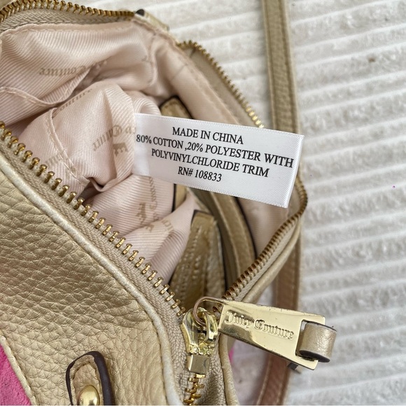 Juicy Couture Pink and Gold Crossbody Bag - Picture 3 of 6